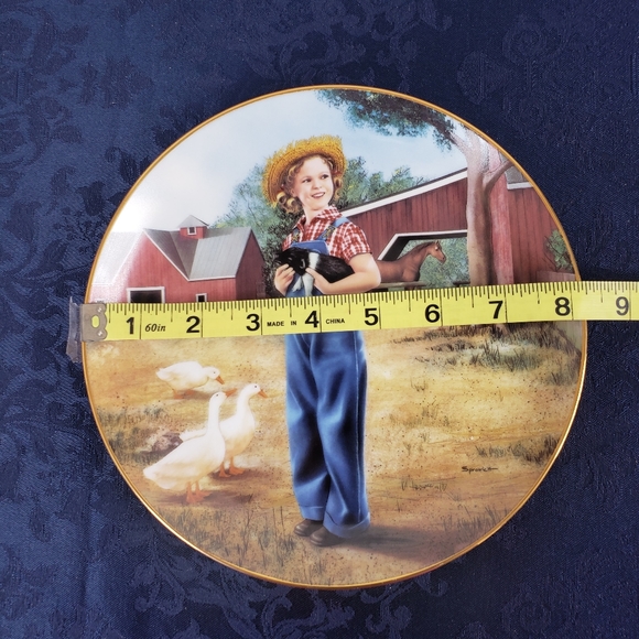 Shirley Temple Rebecca of Sunnybrook Farm Danbury Mint Collectors Plate Vintage - Picture 9 of 12